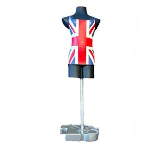 Vintage 1990’s Spice Girls Scary Spice signature Union Jack Dress Form Mannequin